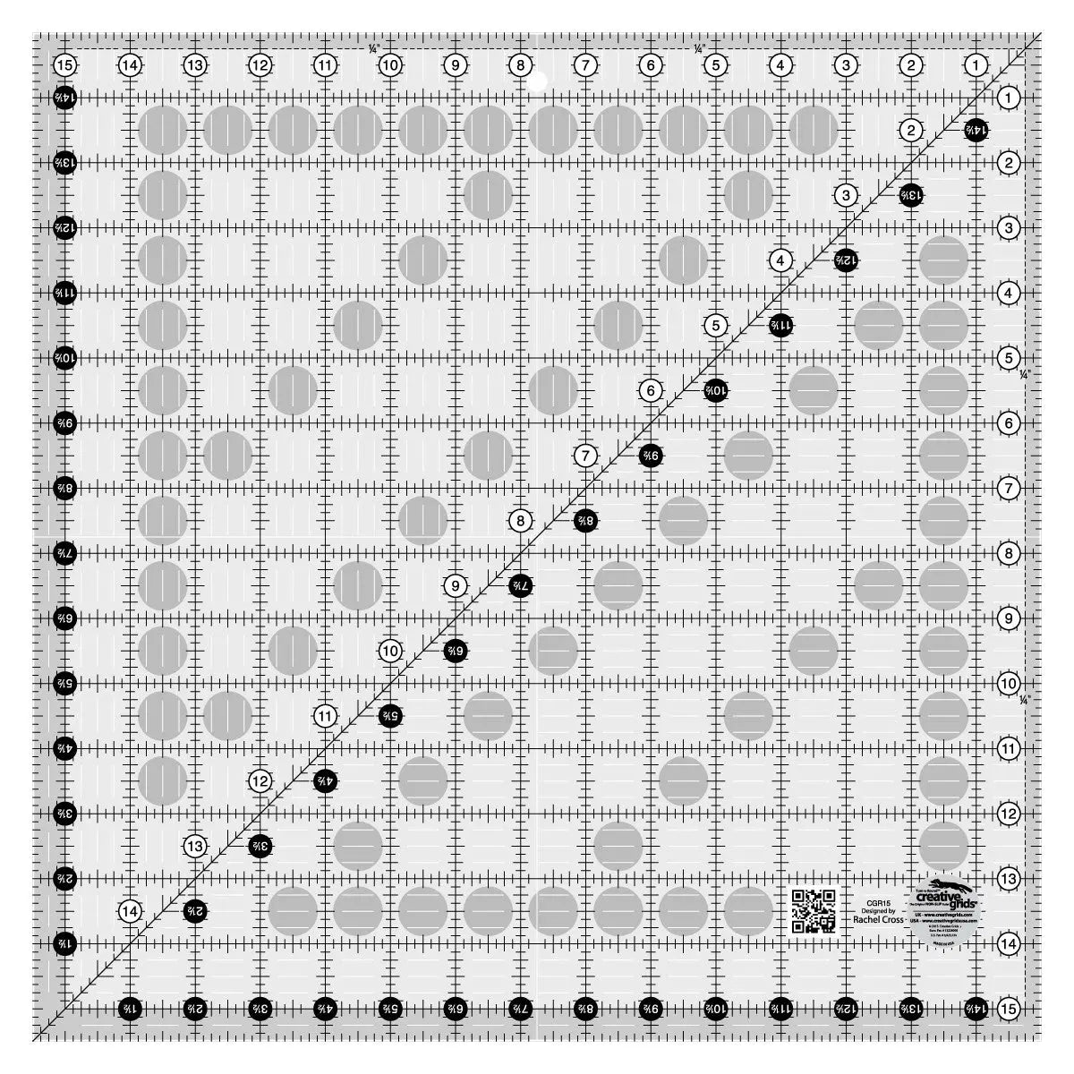 Quilt Ruler 15-1/2in Square