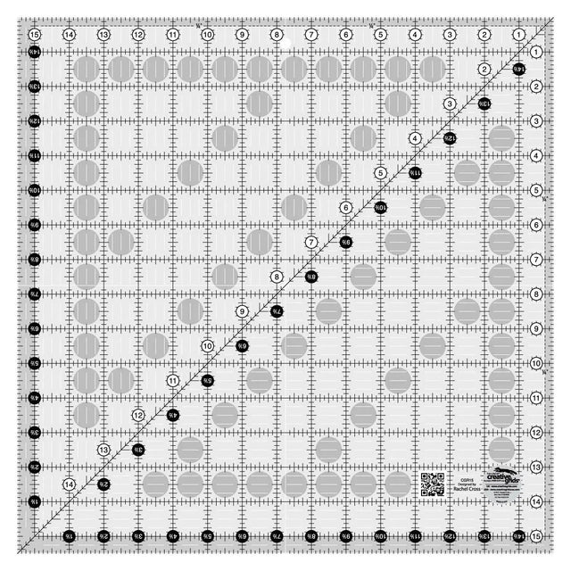 Quilt Ruler 15-1/2in Square