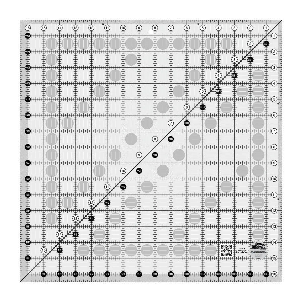 Quilt Ruler 16-1/2in Square