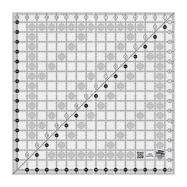 Quilt Ruler 16-1/2in Square