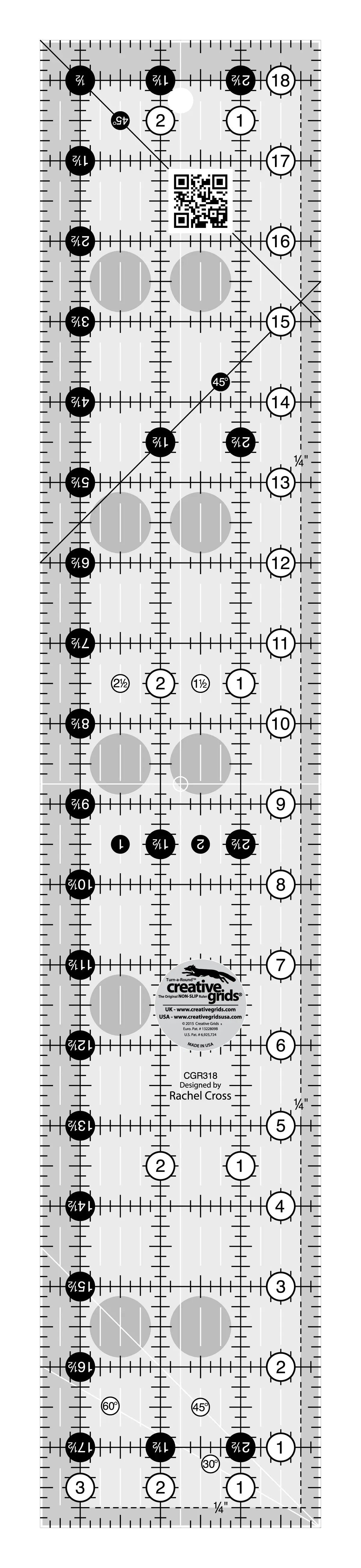Quilt Ruler 3-1/2in x 18-1/2in