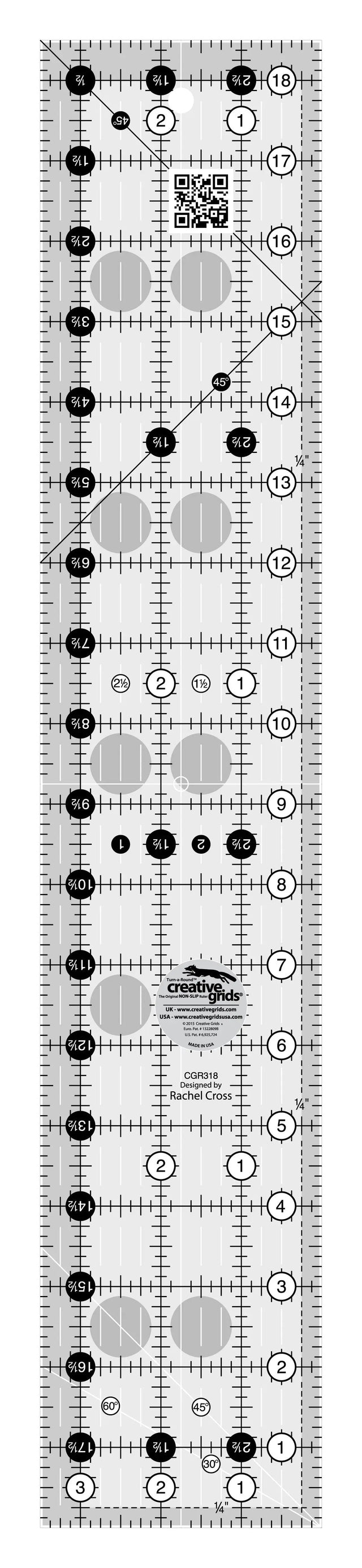 Quilt Ruler 3-1/2in x 18-1/2in