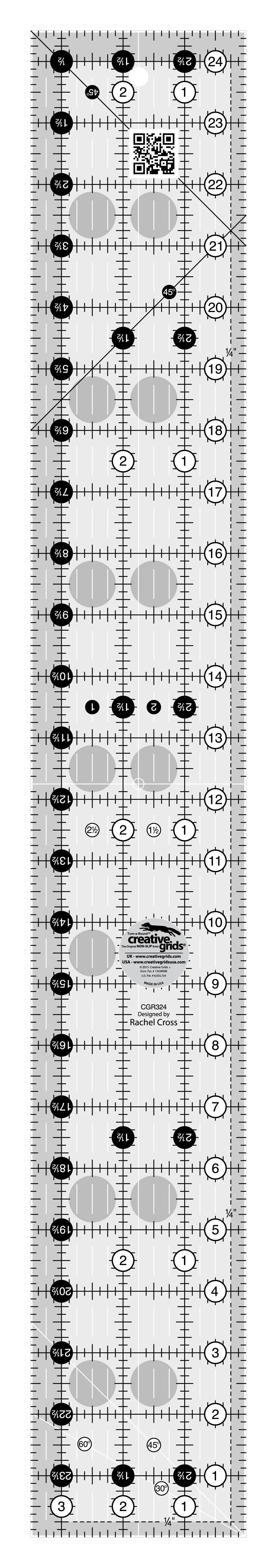 Quilt Ruler 3-1/2in x 24-1/2in
