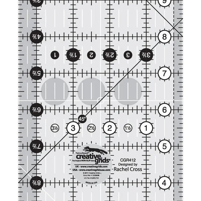 Quilt Ruler 4-1/2in x 12-1/2in
