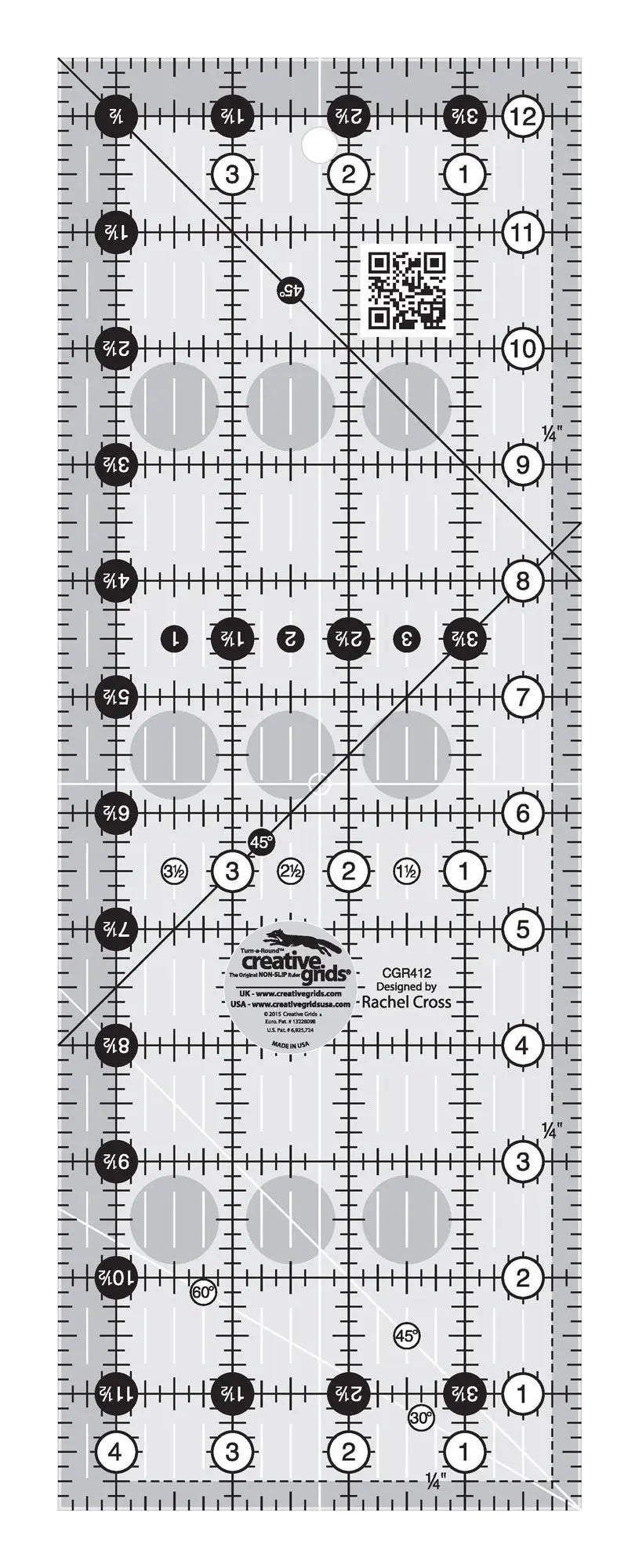 Quilt Ruler 4-1/2in x 12-1/2in