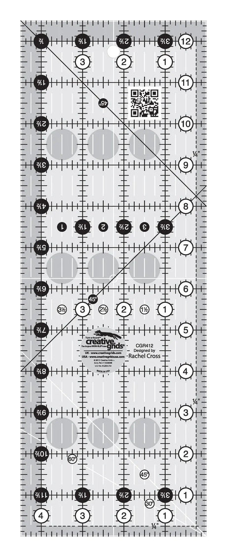 Quilt Ruler 4-1/2in x 12-1/2in