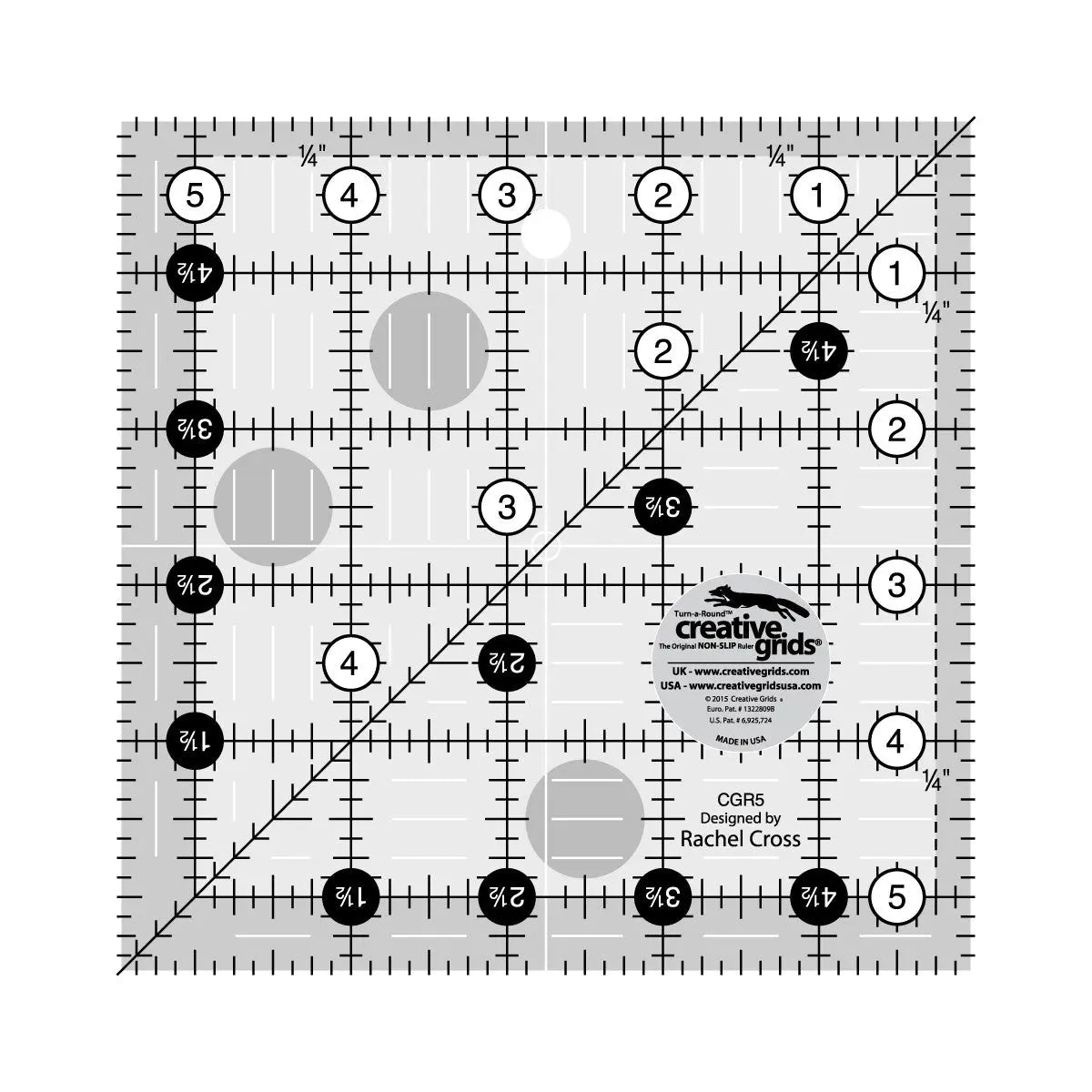 Quilt Ruler 5-1/2in Square