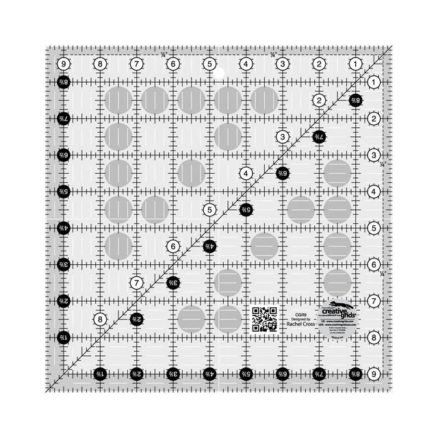 Quilt Ruler 9-1/2in Square