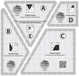 Quilt Ruler Creative Grids Scrap Crazy 6 Templates