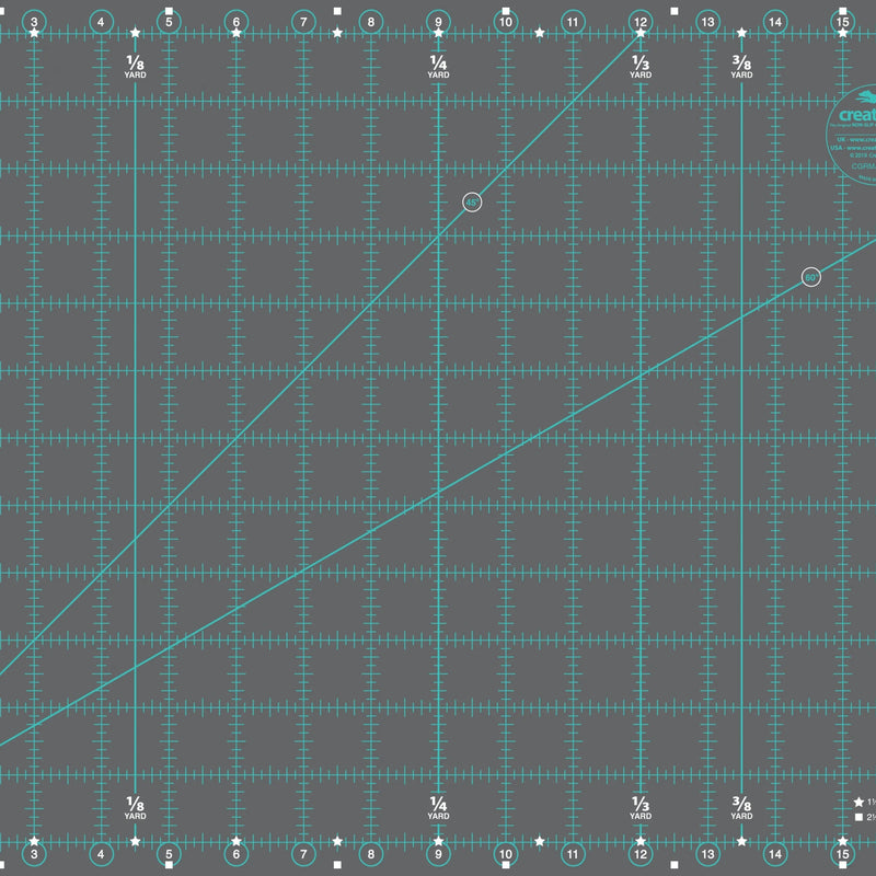 Rotary Cutting Mat Self-Healing Double Sided 12in x 18in Grey