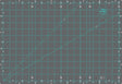 Rotary Cutting Mat Self-Healing Double Sided 12in x 18in Grey