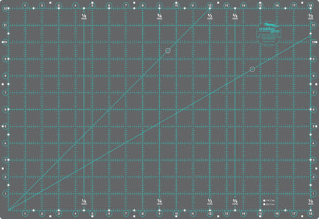 Rotary Cutting Mat Self-Healing Double Sided 12in x 18in Grey