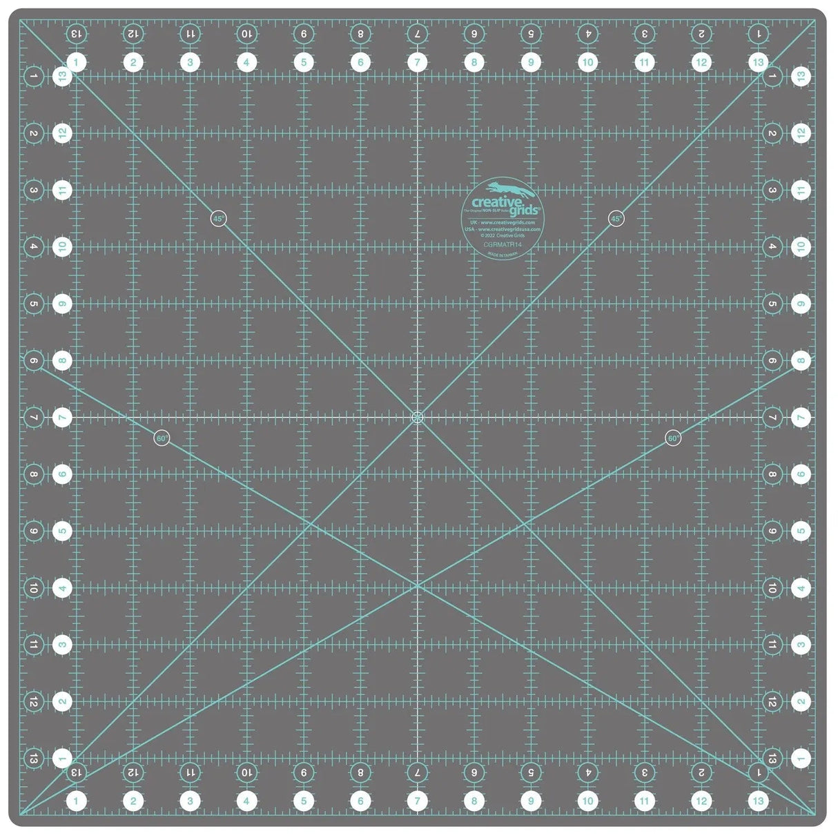 Rotary Cutting Mat Self-Healing 14in x 14in Grey