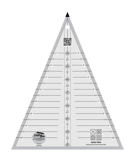 Quilt Ruler Spider Web 45 Degree