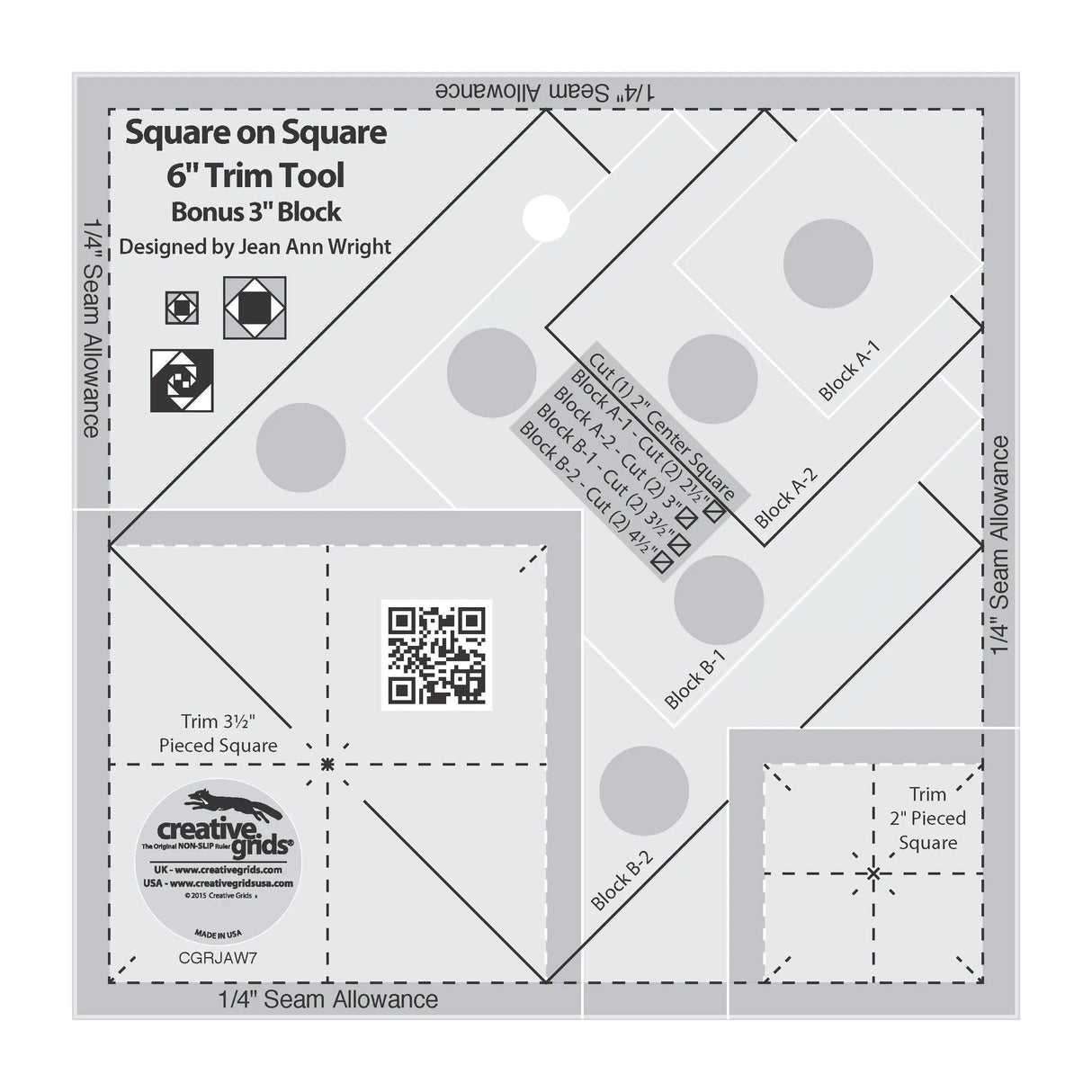 Creative Grids Square on Square Trim Tool