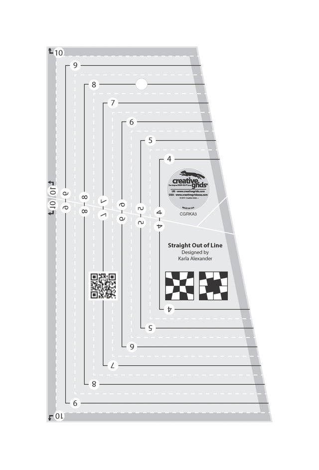 Quilt Ruler Creative Grids Straight Out Of Line 6in x 10in