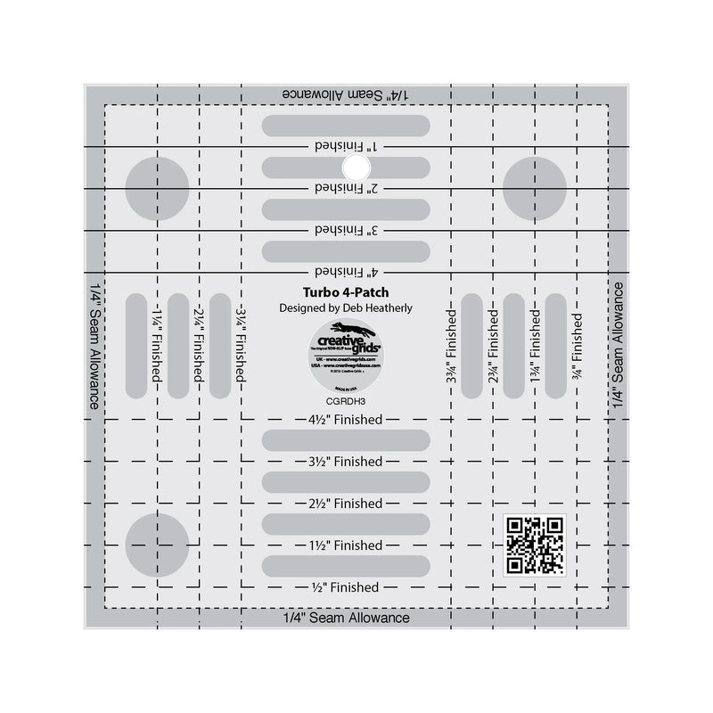 Quilt Ruler Creative Grids Turbo 4-Patch Template