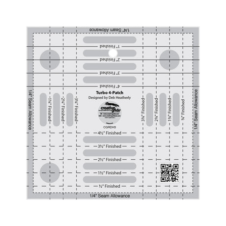 Quilt Ruler Creative Grids Turbo 4-Patch Template