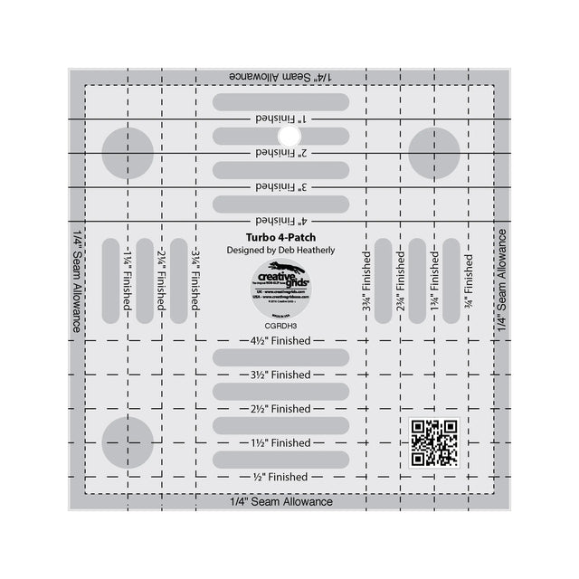 Quilt Ruler Creative Grids Turbo 4-Patch Template