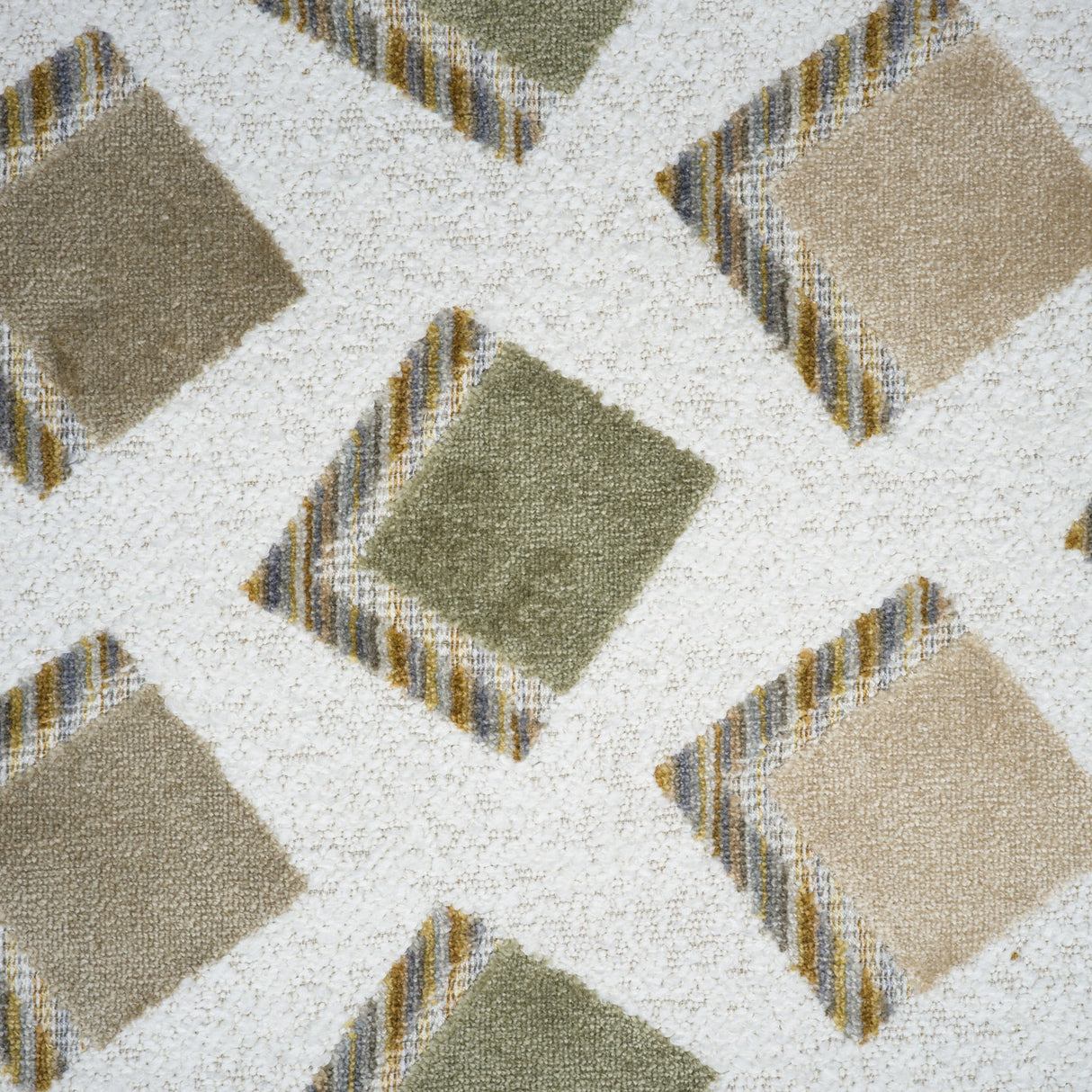 Chenille Jacquard Upholstery Fabric Credenza Geometric