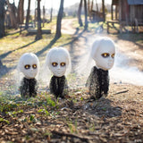 Creepy Doll Head Halloween Light Up Yard Stakes - 3 Pc.