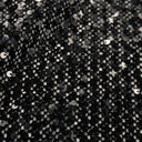 Crescendo Stretch Netting Sequin Nylon Spandex Fabric - Black, Ivory, Magenta, Pine, Navy, Chocolate, 56" Width (1 Yard)