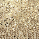 Crescendo Stretch Netting Sequin Nylon Spandex Fabric - Black, Ivory, Magenta, Pine, Navy, Chocolate, 56" Width (1 Yard)