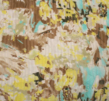 Shadow Stripe Chiffon Polyester Fabric - Color 009, Shadow Crinkled Texture, 53" Width (1 Yard)