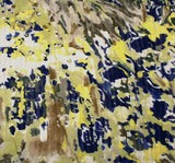 Shadow Stripe Chiffon 100 Percent Polyester Fabric - Color 011, Shadow Crinkled Texture, 53" Width (1 Yard)