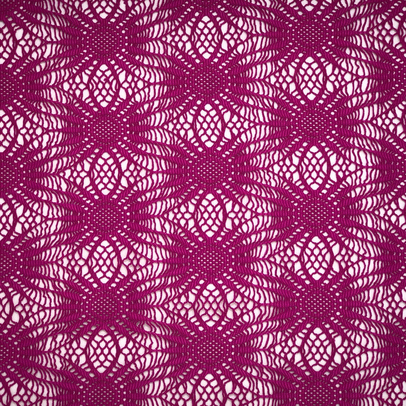 1 Yard Crochet Lace Fabric for Dresses, Overlays, and Elegant Apparel 60 Inches Wide