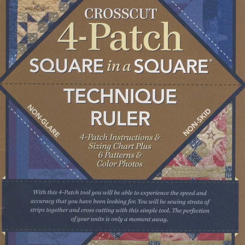 Crosscut 4 Patch Ruler With Book