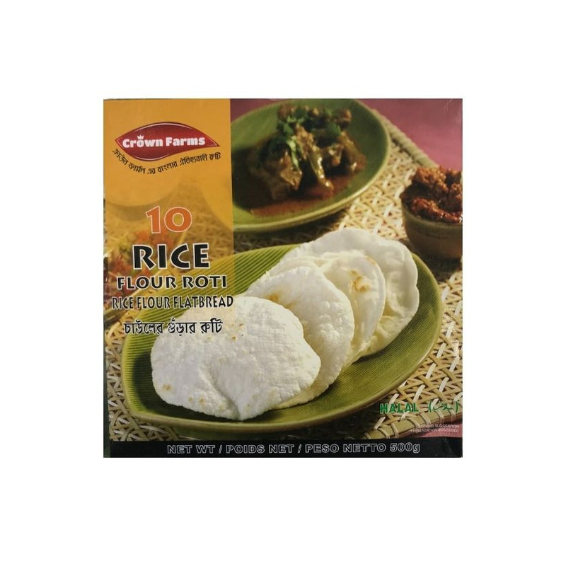 Crown Farms Rice Flour Roti 500 Gm