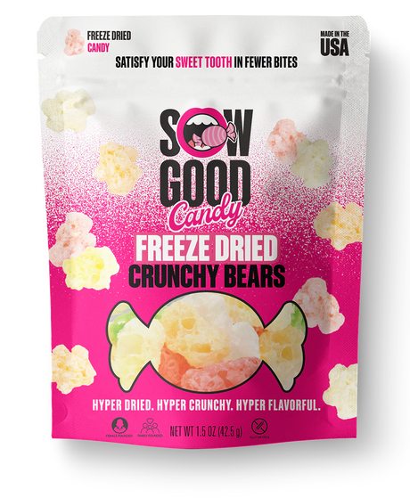 Sow Good Candy FREEZE DRIED Gummy CRUNCHY BEARS