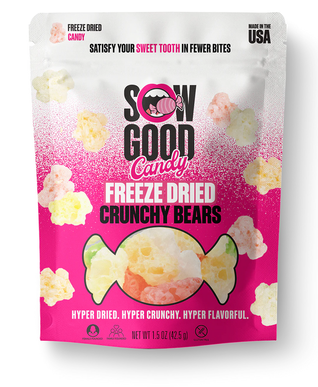 Sow Good Candy FREEZE DRIED Gummy CRUNCHY BEARS