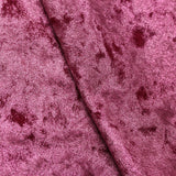 Crushed Velvet Polyester Spandex Fabric - Multiple Colors, Solid, 58/60" Width (1 Yard)