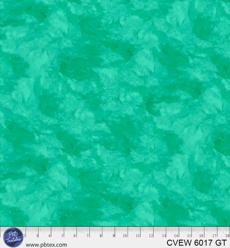 Cotton Crushed Velvet Wideback Fabric Green Teal 108"