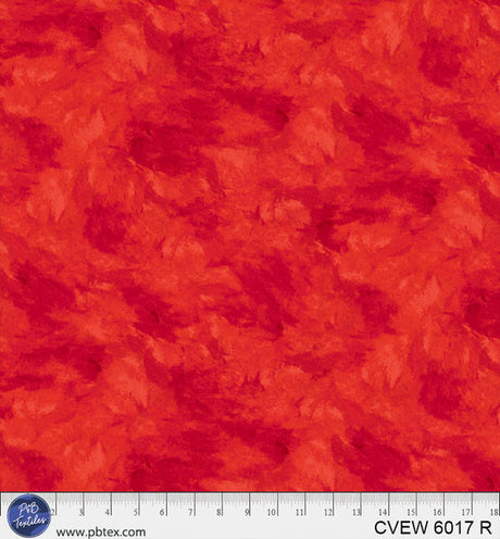 Cotton Crushed Velvet Red Wideback Fabric 108"