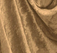 Crushed Panne Velour 100 Percent Polyester Fabric - Camel, 58/60" Width