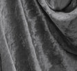 Crushed Panne Velour Polyester Fabric - Dark Grey, 58/60" Width