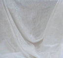1 Yard Stretch Crushed Velvet Fabric Optic White Drapey Apparel Textile width