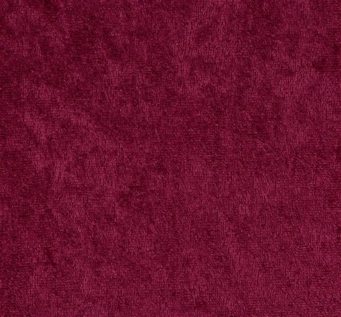 Crushed Panne Velour Polyester Fabric - Burgundy, 58/60" Width