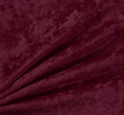 Crushed Panne Velour Polyester Fabric - Eggplant, Crushed Finish, 58/60" Width