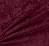 Crushed Panne Velour Polyester Fabric - Eggplant, Crushed Finish, 58/60" Width
