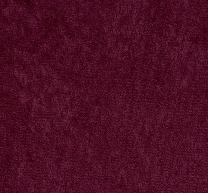 Crushed Panne Velour Polyester Fabric - Eggplant, Crushed Finish, 58/60" Width