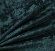 Crushed Panne Velour Polyester Fabric - Hunter Green, Crushed Finish, 58/60" Width