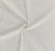 Crushed Panne Velour Polyester Fabric - Ivory, 58/60" Width (1 Yard)