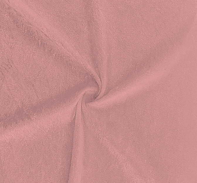 Crushed Panne Velour Polyester Fabric - Mauve, 58/60" Width