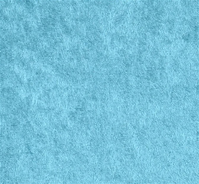Crushed Panne Velour Polyester Fabric - Turquoise Crushed Finish, 58/60" Width