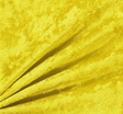 Crushed Panne Velour Polyester Fabric - Yellow, 58/60" Width