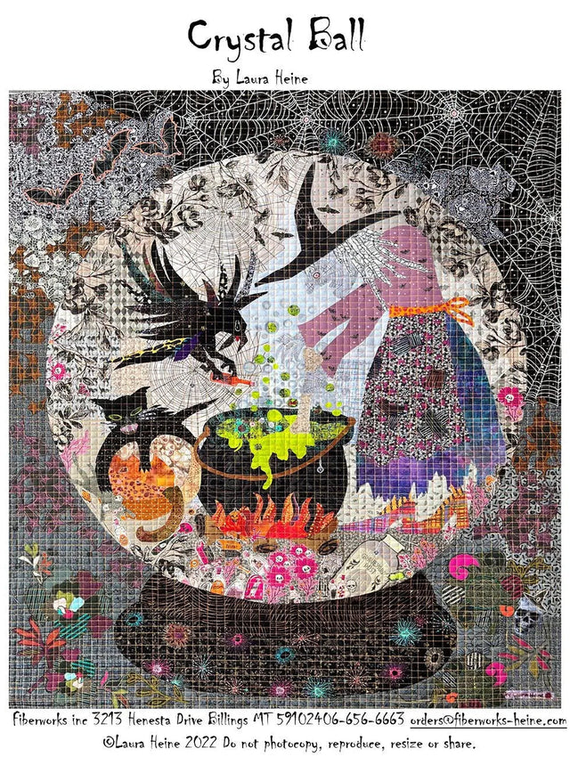 Crystal Ball Collage Pattern Wall Hanging